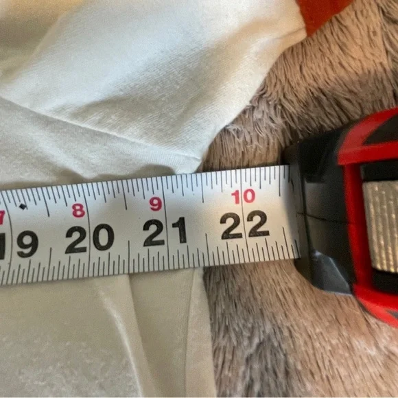 F.R.I.E.N.D.S™ Oversized Ringer Tee White/Orange (Tag 0, measures like L) - Picture 4 of 5